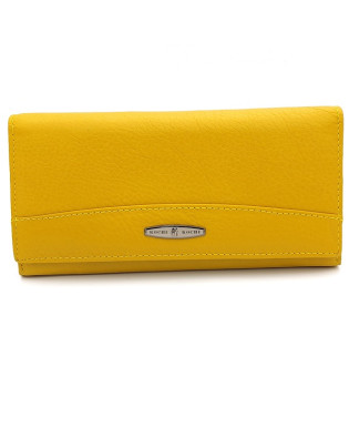 Голям дамски портфейл в жълто с магнитно закопчаванеKOCHI Голям дамски портфейл в жълто с магнитно закопчаванеKOCHI
