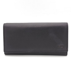 Черно дамско портмоне MD от естествена кожа с магнитно закопчаване Черно дамско портмоне MD от естествена кожа с магнитно закопчаване
