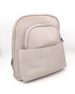 Дамска раница от еко кожа с преден джоб и две отделения Дамска раница от еко кожа с преден джоб и две отделения