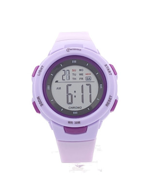 Детски часовник в лилаво за момиче-Електронен със силиконова каишка