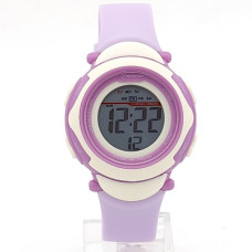 Детски електронен часовник в лилаво с малък корпус Детски електронен часовник в лилаво с малък корпус