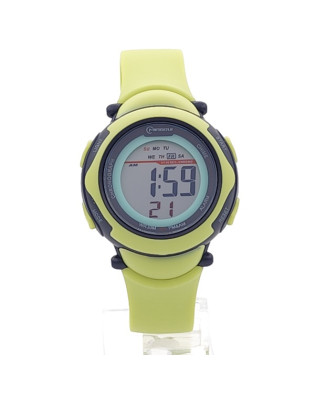 Електронен детски часовник с аларма в зелено