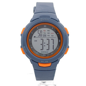 Детски електронен часовник в синьо и оранжево със силиконова каишка Детски електронен часовник в синьо и оранжево със силиконова каишка