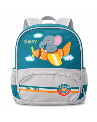 Детска раница за градина слонче кара самолет