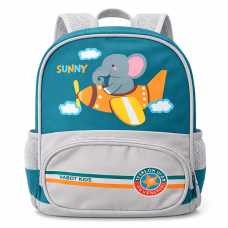 Детска раница за градина слонче кара самолет