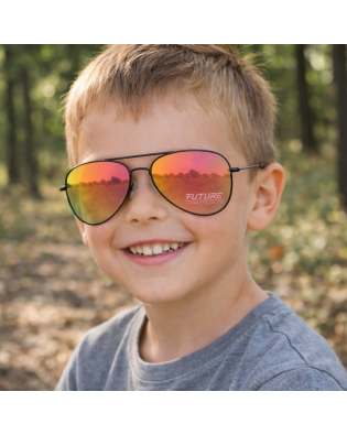 Детски слънчеви очила бъбрек с поляризация и топли огледални стъкла