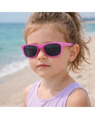 Детски слънчеви очила за момиче Polar Eagle с поляризация – розова рамка