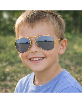 Детски слънчеви очила бъбрек със сиви стъкла и поляризация