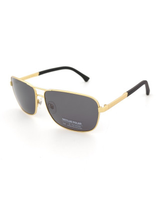Мъжки слънчеви очила с поляризация черни със златиста рамка Мъжки слънчеви очила с поляризация черни със златиста рамка