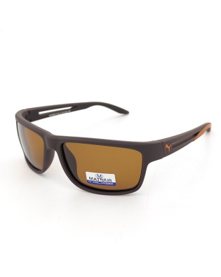 Мъжки слънчеви очила спортни в кафяво с поляризация Matrius