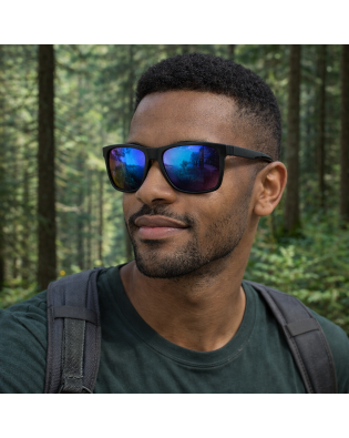 Мъжки слънчеви очила Vinsent с Поляризация UV400 – сини огледални стъкла