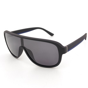 Слънчеви очила маска мъжки с Поляризация – черен мат