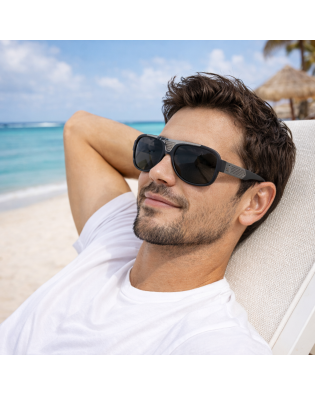 Мъжки слънчеви очила Aedoll Polarized с Поляризация UV400 – черен мат