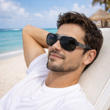 Мъжки слънчеви очила Aedoll Polarized с Поляризация UV400 – черен мат