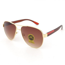 Авиаторски очила мъжки UV400 – златна рамка с кафяви лещи Авиаторски очила мъжки UV400 – златна рамка с кафяви лещи