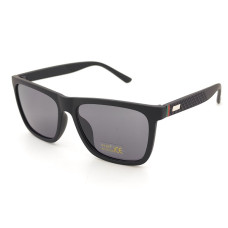 Мъжки слънчеви очила спортен модел UV400 – черен мат с детайл