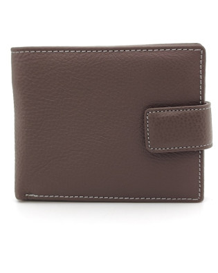 Мъжки портфейл от естествена кожа с много отделения за карти кафяв Мъжки портфейл от естествена кожа с много отделения за карти кафяв