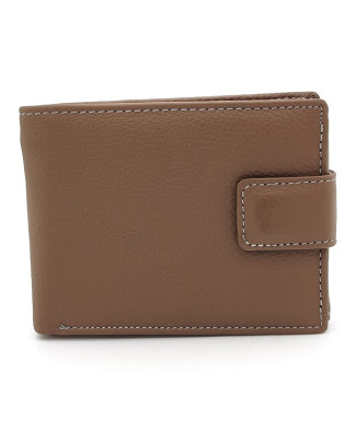 Мъжки портфейл от естествена кожа светло кафяв с много отделения Мъжки портфейл от естествена кожа светло кафяв с много отделения