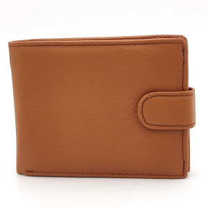 Мъжки портфейл от естествена кожа цвят Camel с много отделения за карти Мъжки портфейл от естествена кожа цвят Camel с много отделения за карти