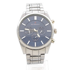 Стилен часовник от стомана сребрист с метална верижка