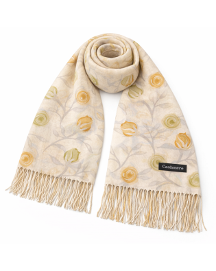 Пролетен дамски шал кашмир на цветя