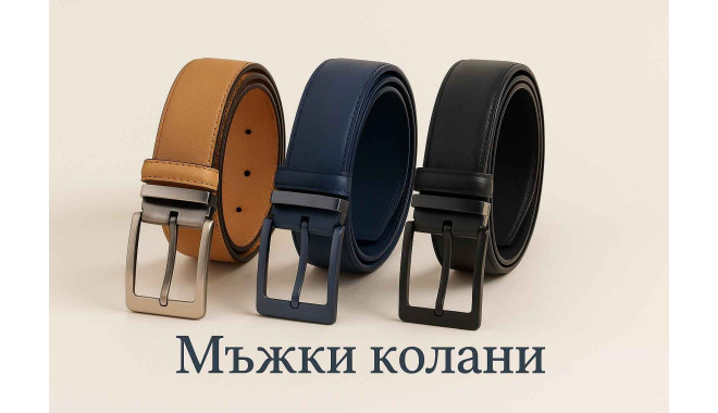 Мъжки колани от естествена кожа 
