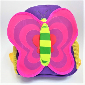 Детска раница пеперуда – лилава раница за момиче