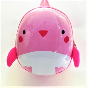 Детска раница розово пиле – 3D раница за ясла и градина