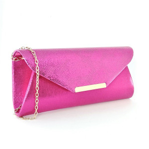 Вечерна дамска чанта в розово