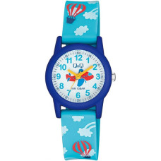 Детски часовник за момче самолет с цифри Q&Q-VR99J018Y