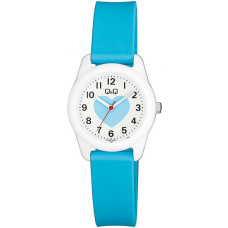 Детски часовник за момиче със сърце в синьо Q&Q-VS65J005Y