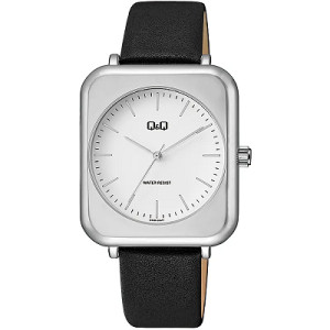 Дамски аналогов часовник в черно с квадратен корпус Q&Q - Q40B-006PY