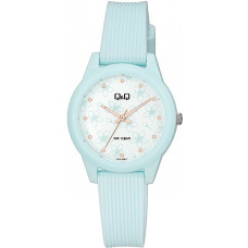 Дамски часовник в синьо със силиконова каишка Q&Q-V01A-003VY