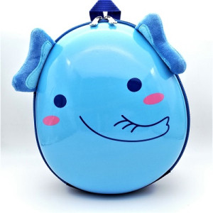 Детска раница за ясла или градина - 3D дизайн на слонче в син цвят 