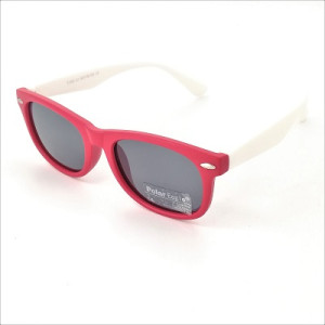 Детски слънчеви очила в червено и бяло Polaroid