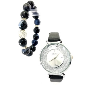 Дамски подаръчен комплект часовник и гривна