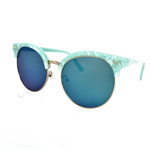 Модерни дамски слънчеви очила в синьо