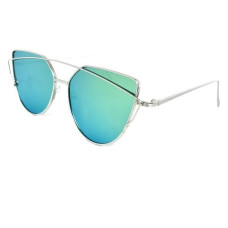 Огледални дамски слънчеви очила сини
