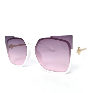 Дамски слънчеви очила в бяло UV защита