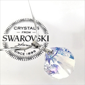Колие с кристали SWAROVSKI  Мида 16мм Aurore Boreale 6723/16
