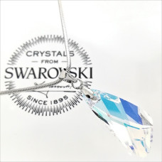 Колие с кристали SWAROVSKI WING 23 мм Crystal Aurore Boreale AB 6690/23