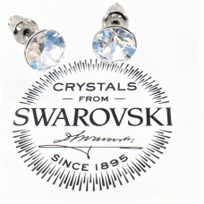 Обеци на винт с кристали SWAROVSKI MOONLIGHT