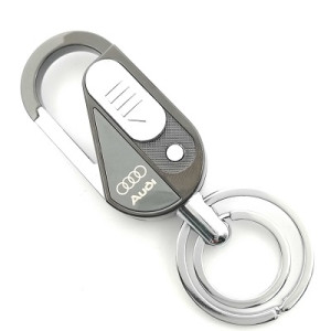 Луксозна запалка USB AUDI сива